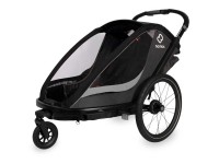 Hamax Fahrradanhänger Cocoon Twin Grau-Schwarz