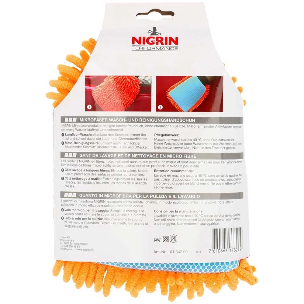 Eurow Mikrofaser Handschuh - Auto Reinigungshandschuh Innen & Außen
