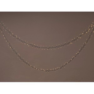Guirlande lumineuse LED OBI 3000 LED blanc chaud pour extérieur. Lumière dense pour jardin, terrasse, balcon.