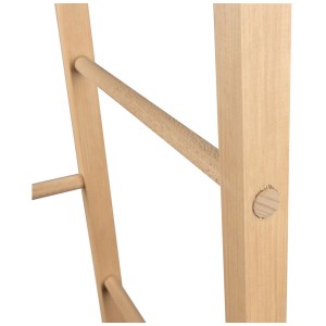 Gros plan : Tour d'aide à l'escalade en bois Windhager, accessoire pour potager surélevé, bois de pin naturel.