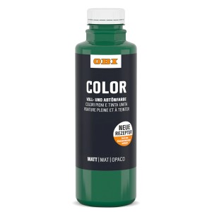 OBI Color Voll- und Abtönfarbe, 500 ml, Grün, für Wandfarben und Bastelarbeiten.