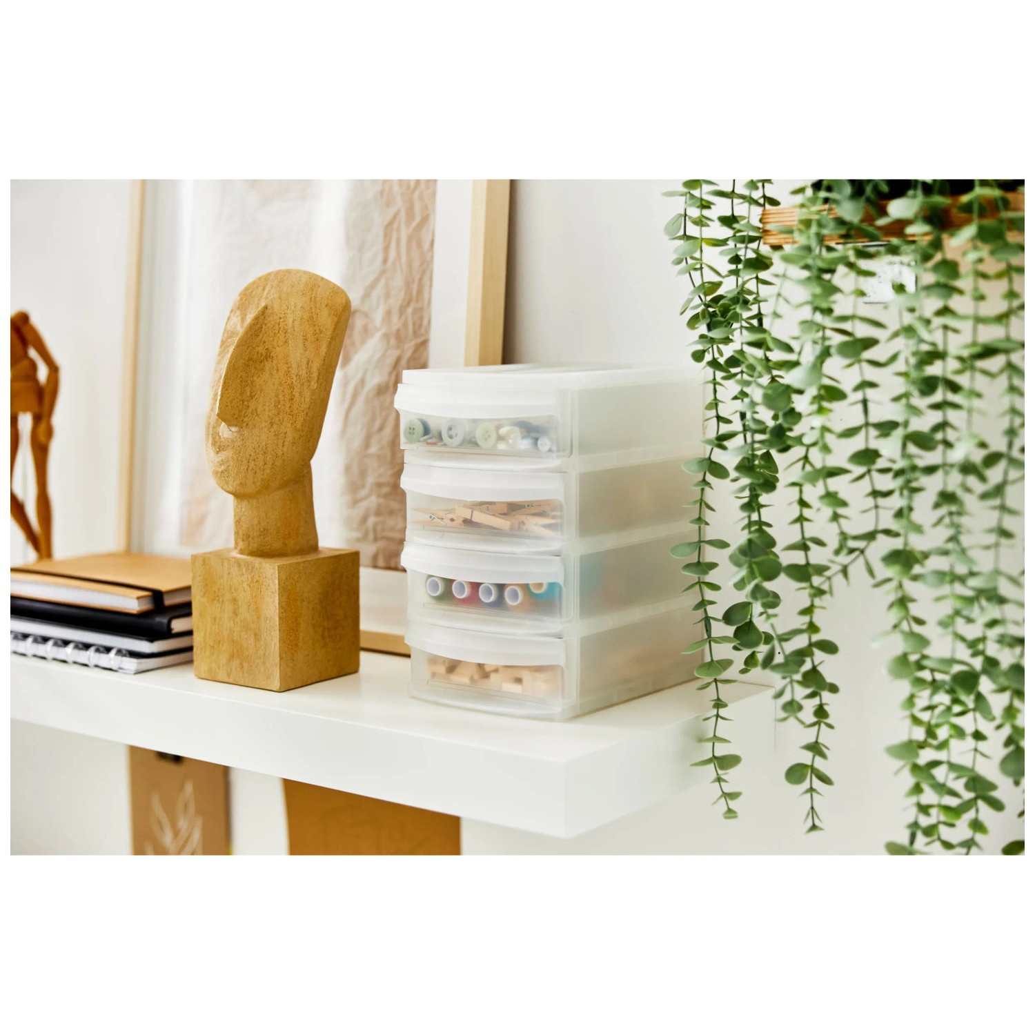 Rotho Schubladenbox Tower SYSTEMIX XS mit 4 Schüben Natur kaufen bei OBI