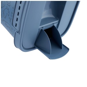 Distributeur d'aliments pour animaux Rotho Flo bleu 4,1 l avec bec verseur pour chiens, chats ou oiseaux.