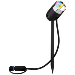 Paulmann LED spot Pike set per esterni, con picchetto, ZigBee RGBW, illuminazione smart per giardino.