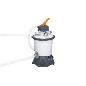 Système de filtration à sable Bestway 3'028 l/h, filtre pour piscines pour le nettoyage de l'eau.