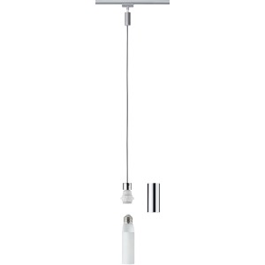 Suspension Paulmann URail 2Easy Basic, chrome mat, pour système de rail. Ampoule non incluse.