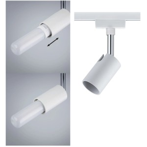Paulmann URail Spot Pure I, blanc, pour systèmes de rails, sans ampoule.