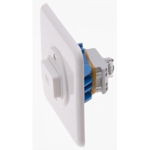 Interruttore da incasso bianco Hager Basico per scatole da incasso con spia luminosa.
