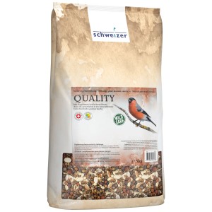 Sacco da 5 kg di miscela per uccelli selvatici Quality, adatta per l'alimentazione annuale.