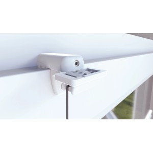 Supporto a morsetto bianco Gardinia Concept per tende plissettate, montaggio senza fori.