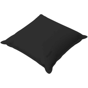 Cuscino decorativo antracite Doppler City D. 4412 con bordo in piedi, 45x45 cm, per mobili da giardino.
