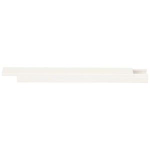 Goulotte de câblage blanche autocollante, 25 x 16 mm, longueur 2 m.
