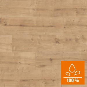 Kaindl Sol stratifié Poseidon Tahiti Oak, hydrofuge, aspect bois clair avec joints et protection 100 % eau.