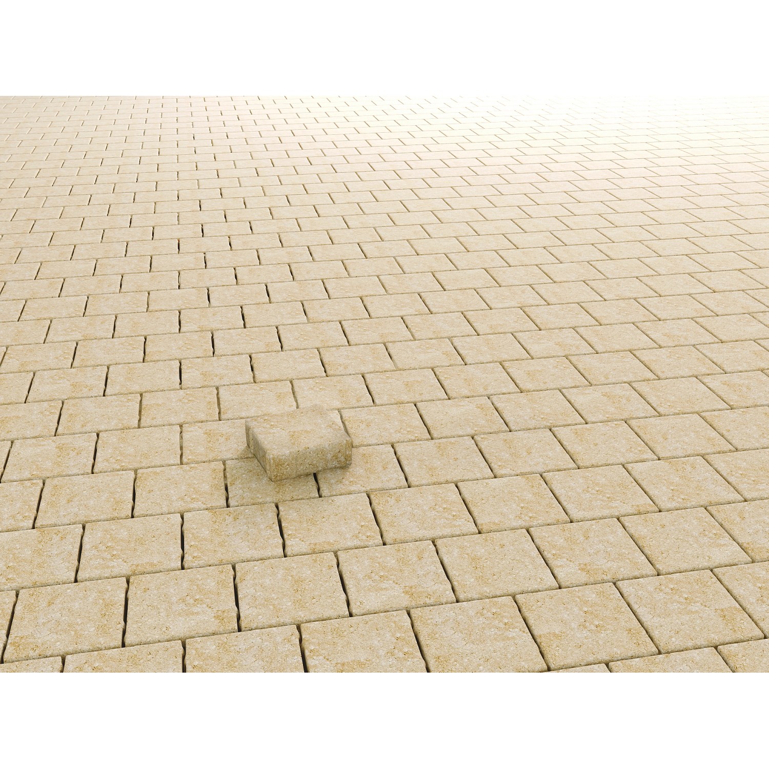Pflaster Beton Etrusco Sandfarben gekollert (HxBxT) 5 x 14 x 14 cm