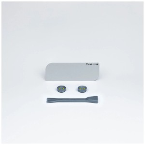MagSpike support gel douche L, set argenté avec support, aimants et outil de montage.