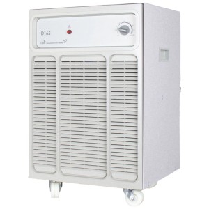 Déshumidificateur Oasis D165 Evolution gris sur roulettes. Puissant déshumidificateur pour pièces jusqu'à 350 m³ (28 l).