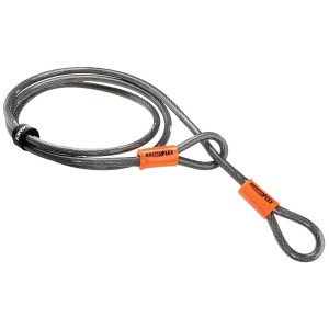 Cavo per lucchetto bici Kryptonite Kryptoflex 1007, lunghezza 2,20 m, con doppio anello.