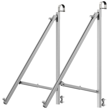 Ecoflow Solarpanel-Halterung für Balkone Metall Silber