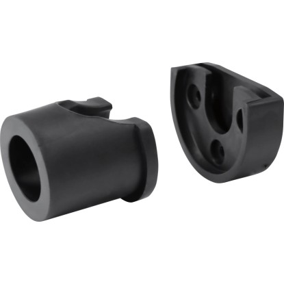 Set antiacustico per gomiti a parete gomma Nero 52 mm