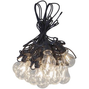 Guirlande lumineuse Star Trading Circus Filament, 20 LED blanc chaud, longueur totale 13,5m, pour extérieur.