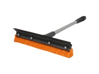 Nigrin Scheiben-Reiniger Schwarz mit Gummischwamm Kantenlänge 20 cm