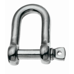 Due grilli in acciaio inox, larghezza bocca 10 mm, per funi fino a 5 mm.