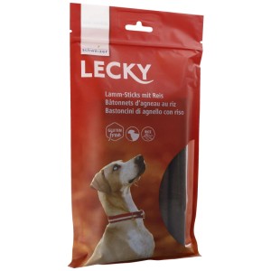 Eric Schweizer Lecky Bastoncini di agnello con riso, 5 pezzi. Snack senza glutine per cani.