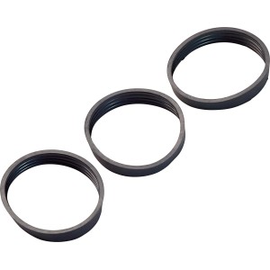 Set di 3 guarnizioni a cuneo, 1 1/2 x 8 mm, per sifoni in cucine e bagni.