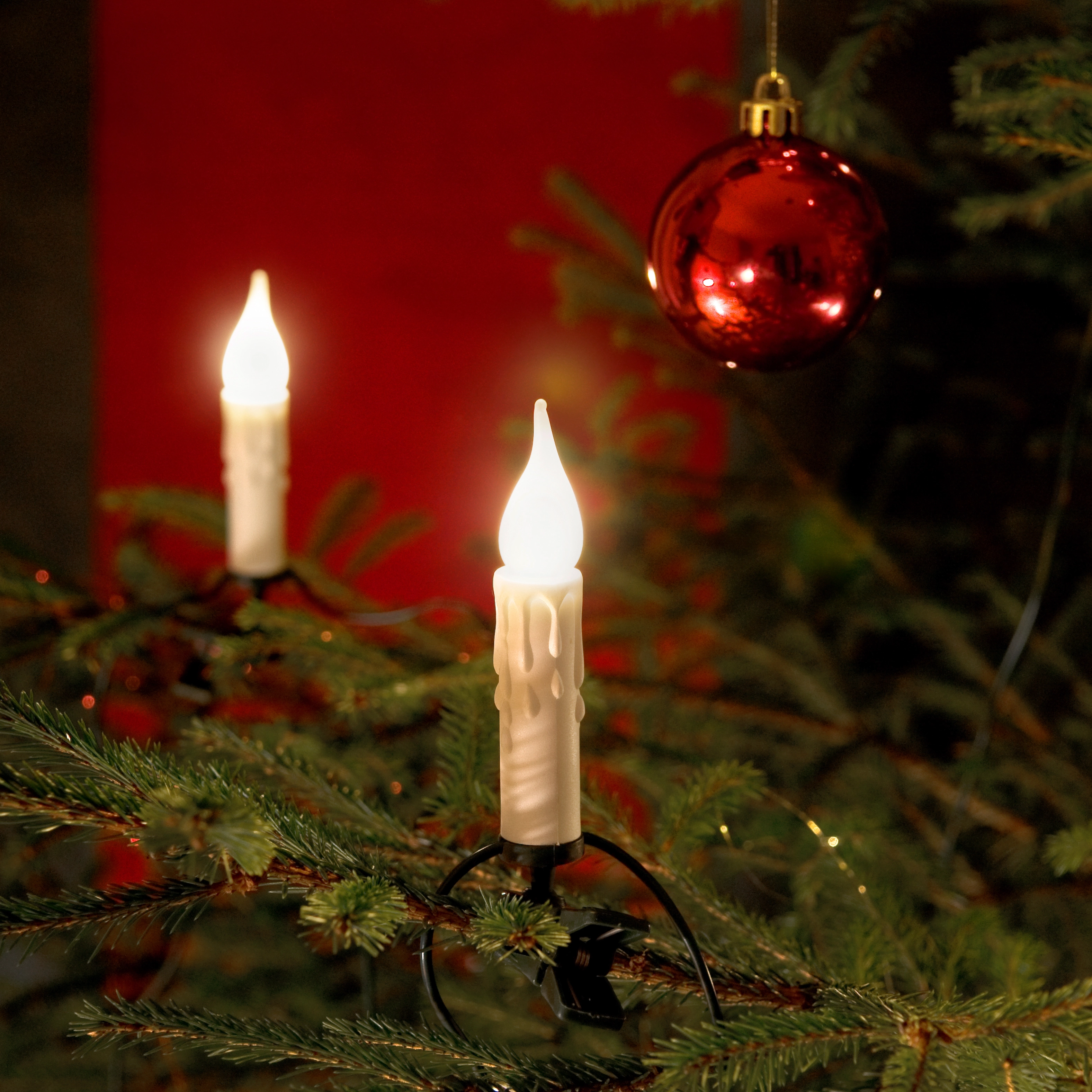 Guirlande Lumineuse Noël 20 Bougies Blanches Pour Sapin –