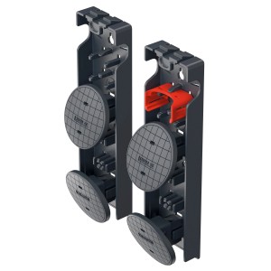 Set piedini di ricambio Hailo EasyClix Garden taglia M per una scala stabile su terreni morbidi.