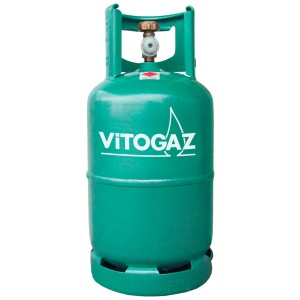 Bombola gas propano verde Vitogaz da 5 kg per grill, riscaldatore da esterno e altro.