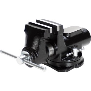 Étau LUX SST-100 D Comfort noir avec largeur de mâchoires de 100 mm pour outils de serrage.