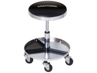 Kraftwerk Werkstatt-Rollhocker mit Werkzeugfach (HxBxT) 45 x 57 x 45 cm
