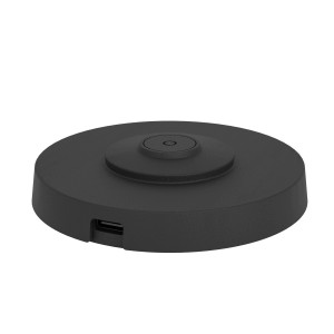 Stazione di ricarica EGLO per lampade da tavolo da esterno, USB-C, plastica nera.
