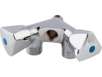 Waschgeräte-Ventil Schlauchverschraubung Doppelanschluss