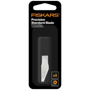 Lames de rechange pour couteau de bricolage Fiskars, 5 pièces, sous blister.