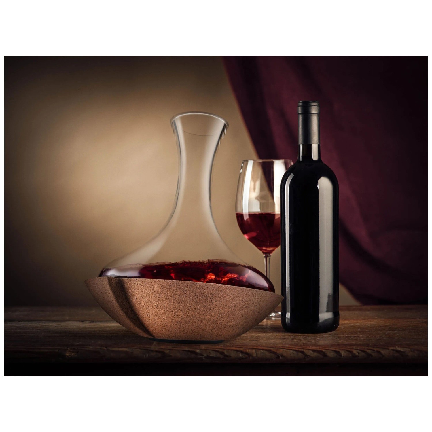 Vacu Vin Weindekanter Glas mir Korkbasis 0,75 l 79.95CHF