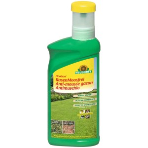 Neudorff Finalsan Antimuschio per Prato Concentrato, flacone da 500ml per il controllo del muschio nel prato.