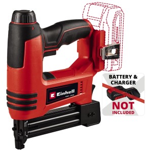 Einhell Power X-Change TE-CN 18 Li Solo chiodatrice/cucitrice a batteria (batteria non inclusa). Utensile rosso e nero.