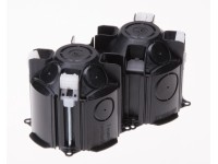 Hohlwanddose Schwarz Gr. 1+1