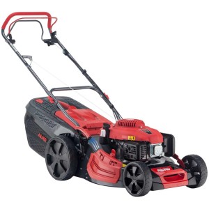 Tondeuse à essence AL-KO Premium 521 SP-A avec traction arrière, rouge/noir.
