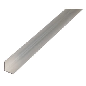 Gleichschenkliges Winkelprofil aus Aluminium, 30x30x2600 mm, ideal für Befestigungen.