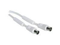 Schwaiger Cavo di collegamento IEC Bianco 90 dB / 5 m