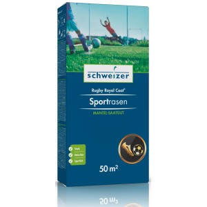 Paquet de graines de gazon sport Rugby Royal Coat – gazon résistant pour terrains de sport et jardins.