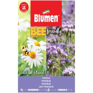 Semi di fiori: Facelia amica delle api con fiori viola, altezza 30-90 cm.