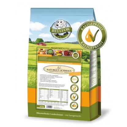 Bellfor Trockenfutter Naturgut-Schmaus hypoallergen mit Insekten 10 kg