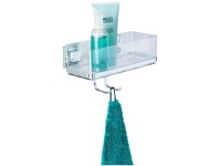 Wenko Wandablage mit Haken Vacuum-Loc Quadro Wenko Wandablage mit Haken Vacuum-Loc Quadro