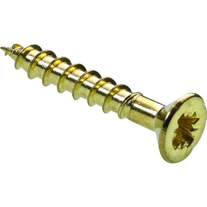 Vis Hettich laitonné, 2,5x16 mm, pour équipement de meubles et charnières à tige.