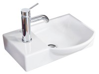 Gäste-Handwaschbecken Vadea (HxBxT) 10,5 x 45 x 32 cm Gäste-Handwaschbecken Vadea (HxBxT) 10,5 x 45 x 32 cm