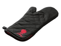 Weber Grillhandschuh Schwarz mit rotem Aufnäher